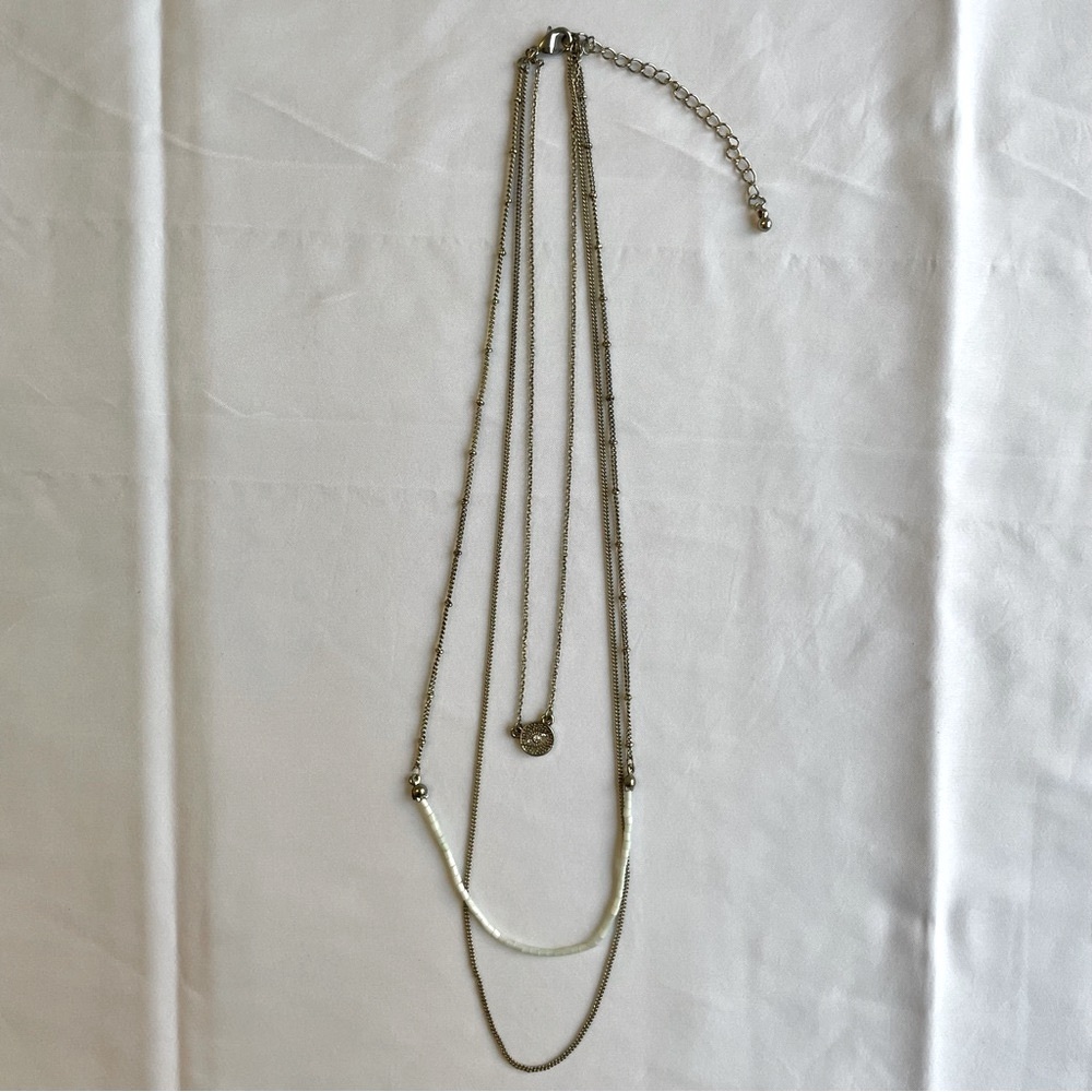 Nordstrom Sterling Silver Layered Evil Eye Necklace